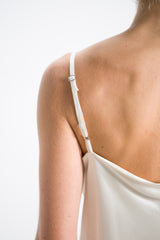 Odette Satin Vest | Ivory
