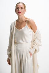 Odette Satin Vest | Ivory