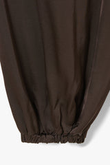 Belle Balloon Satin Trousers | Espresso Brown