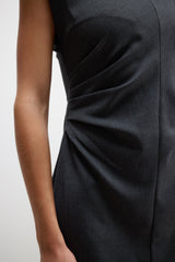 Neve Ruched Dress | Dark Grey Melange