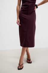 Neve Ruched Dress | Burgundy