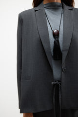 Neve Blazer | Dark Grey Melange
