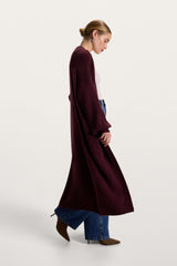 Yasmin Open Cardigan | Amethyst Plum | Alpaca Blend