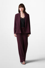 Neve Drawstring Trousers | Burgundy