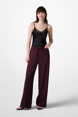 Neve Drawstring Trousers | Burgundy
