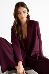 Lana Blazer | Burgundy