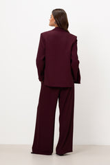 Lana Blazer | Burgundy