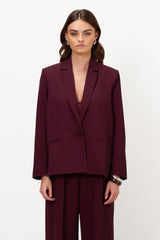 Lana Blazer | Burgundy