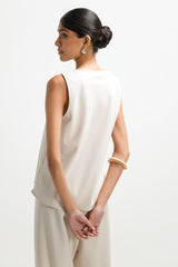 Liori Scoop Neck Vest Top | Mineral
