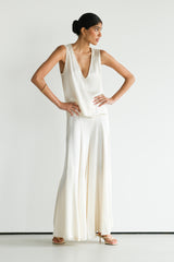 Gigi Satin Trousers | Ivory