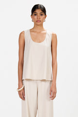 Liori Scoop Neck Vest Top | Mineral