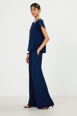 Blanchett Pleated Trousers | Navy