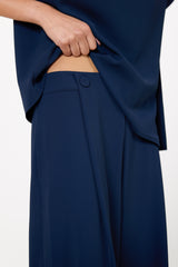 Blanchett Pleated Trousers | Navy