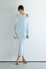 Sabrina Sleeveless Satin Dress | Glacier