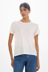 Aire Featherweight Tee | White | Modal-Silk