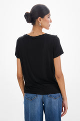 Aire Featherweight Tee | Black | Modal-Silk
