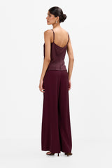 Zuri Trousers | Burgundy
