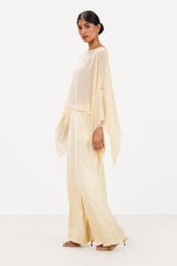 Emberly Lightweight Poncho | Buttercream
