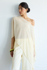 Emberly Lightweight Poncho | Buttercream