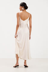 Anne Slip Satin Dress | Ivory