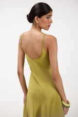 Anne Slip Satin Dress | Fern