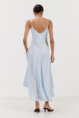Anne Slip Satin Dress | Glacier