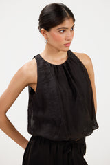 Jemima Balloon Top | Black