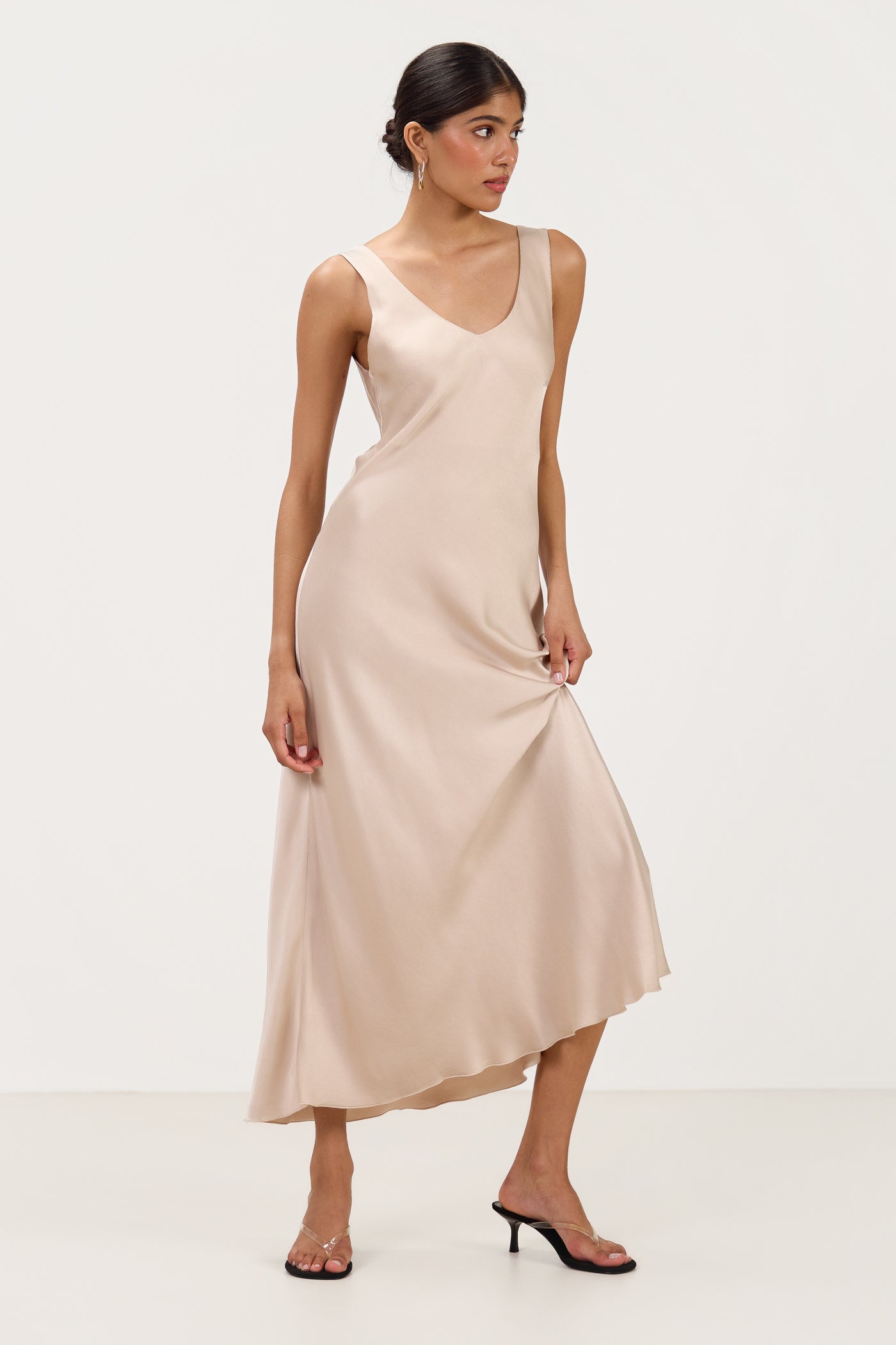 Liora Satin Maxi Dress
