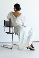 Camille Two-Way Cardigan | Ivory | Brushed Mohair Blend