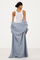 Margaux Longline Cardigan | Dusty Blue | Suri Alpaca Blend