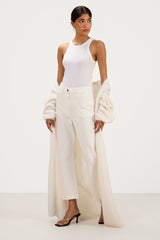 Margaux Longline Cardigan | Ivory | Suri Alpaca Blend