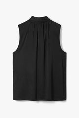 Lyanne Bow Neck Tie Satin Blouse | Black