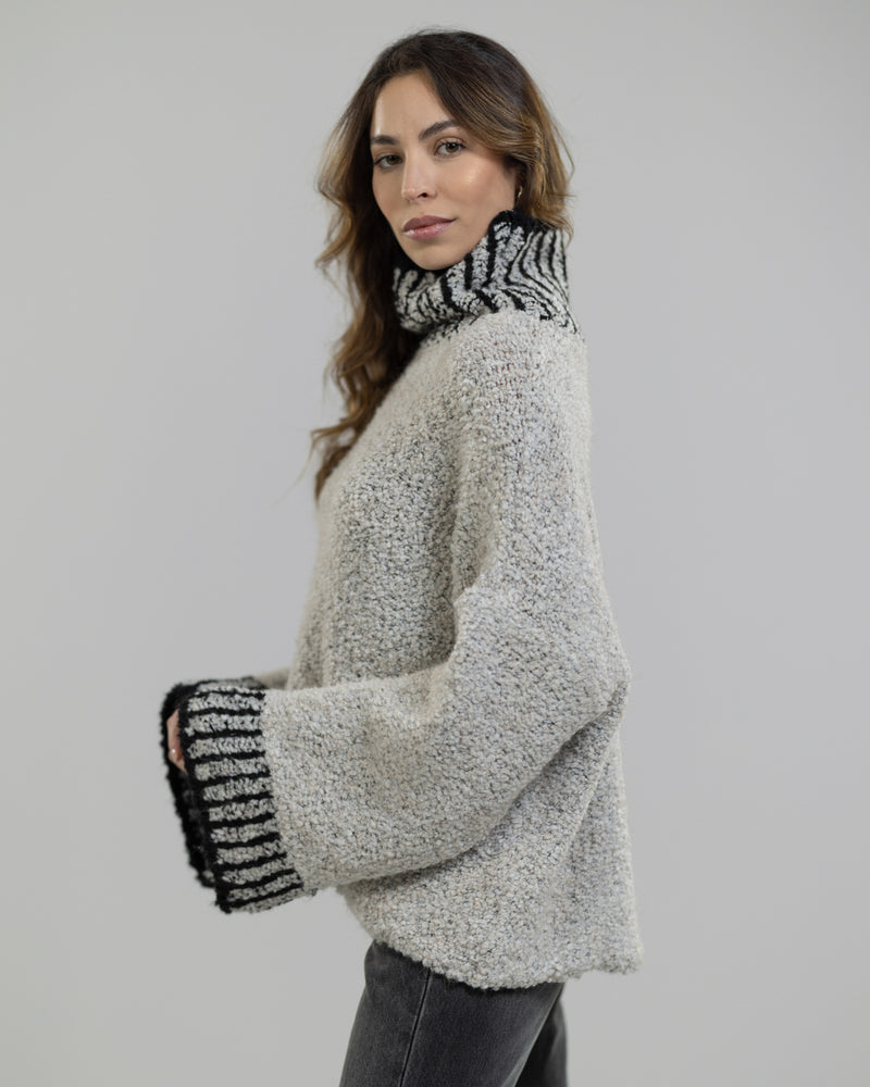 NEW | Sloane Turtleneck | Oatmeal | Alpaca Blend