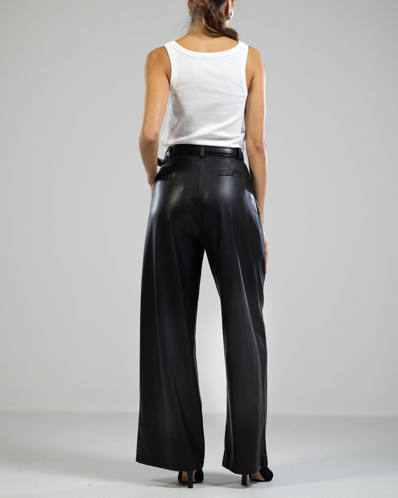 NEW | Sophia Faux Leather Trousers | Black