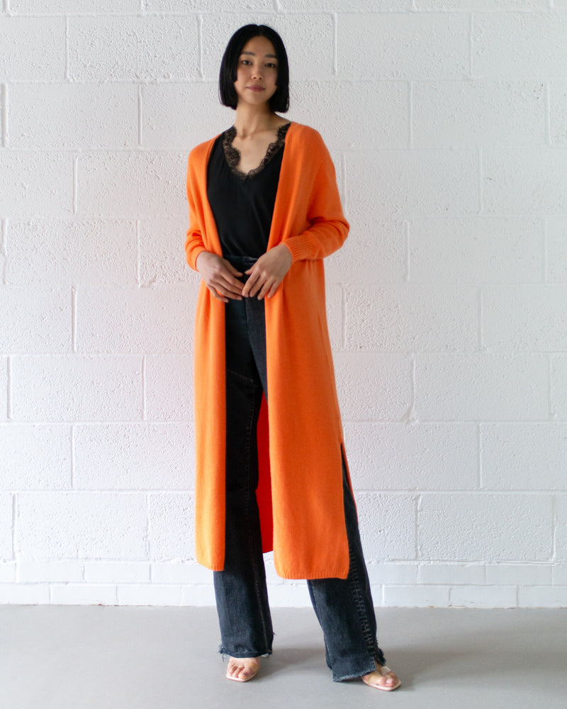 LIMITED RESTOCK | Longline Cardigan | Orange
