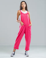 SIGN UP | Boyfriend Dungarees | Hot Pink