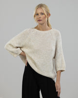 NEW | Relaxed Fit Sweater | Oatmeal | Wool Blend