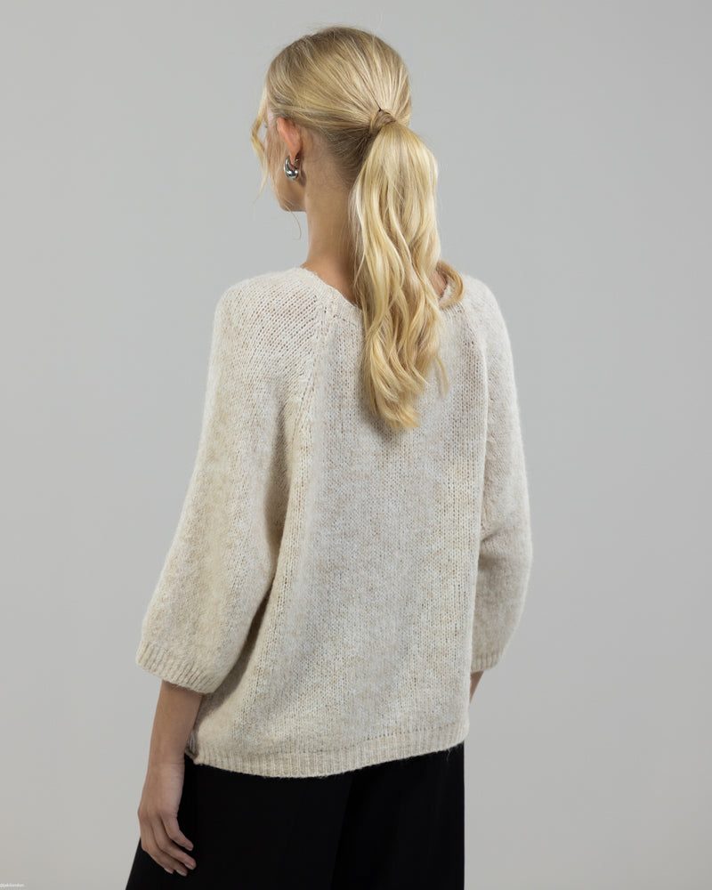 NEW | Relaxed Fit Sweater | Oatmeal | Wool Blend