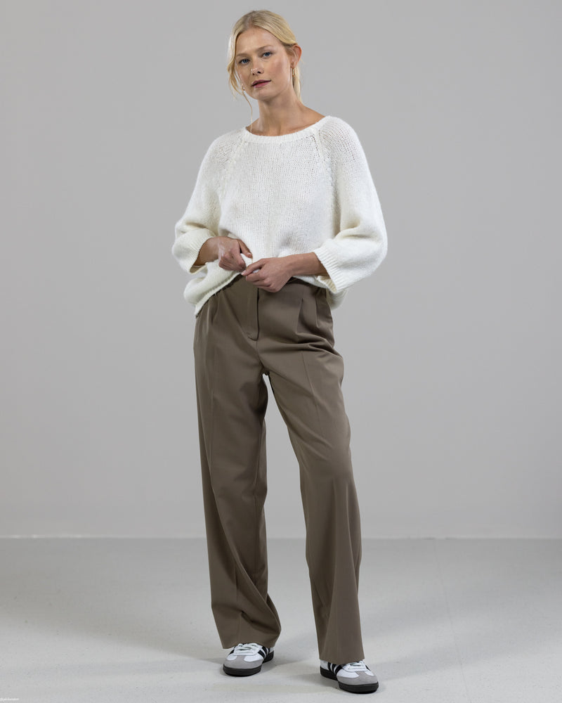 NEW | Relaxed Fit Sweater | Ivory | Wool Blend
