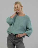 NEW | Relaxed Fit Sweater | Sea Green | Wool Blend