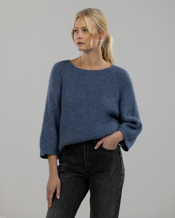 NEW | Relaxed Fit Sweater | Blue Marl | Wool Blend