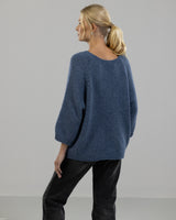 NEW | Relaxed Fit Sweater | Blue Marl | Wool Blend