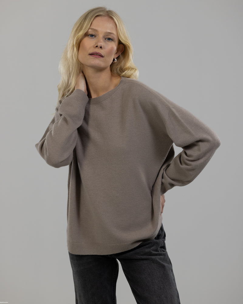 NEW | Crew Neck Sweater | Taupe