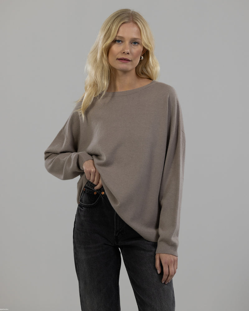 NEW | Crew Neck Sweater | Taupe