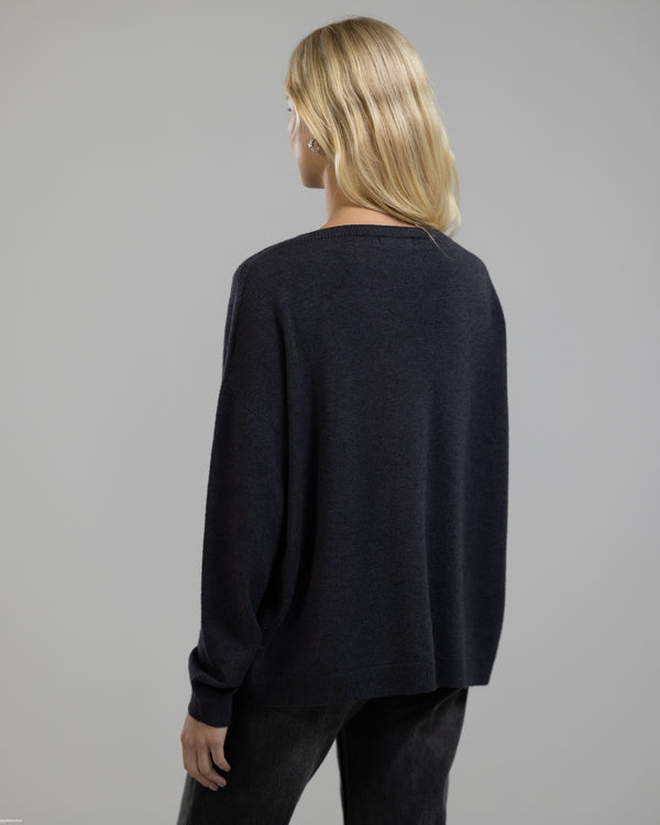 NEW | Crew Neck Sweater | Charcoal