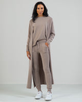 Longline Cardigan | Mocha