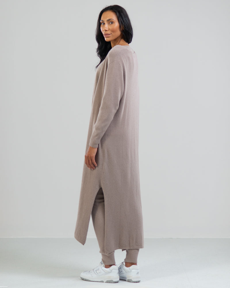 LIMITED RESTOCK | Longline Cardigan | Taupe