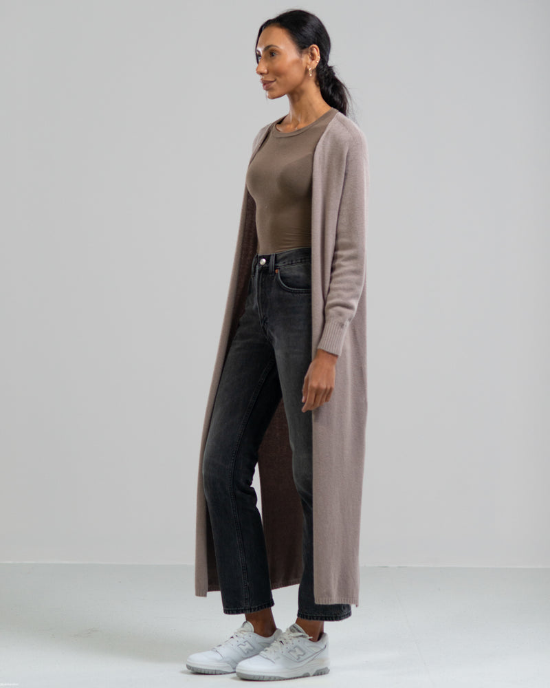 Longline Cardigan | Mocha