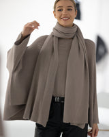 Ribbed Shawl | Mocha