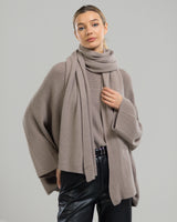 Ribbed Shawl | Mocha